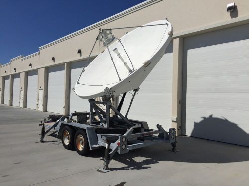 3.7 Meter transportable KU uplink antenna ESA Andrew Satellite Dish Trifold