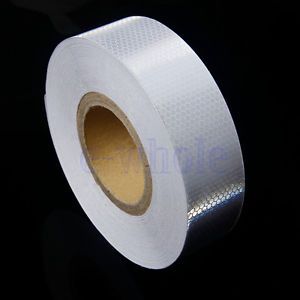 1M * 5CM White Reflective Safety Warning Conspicuity roll Tape Film Sticker HM