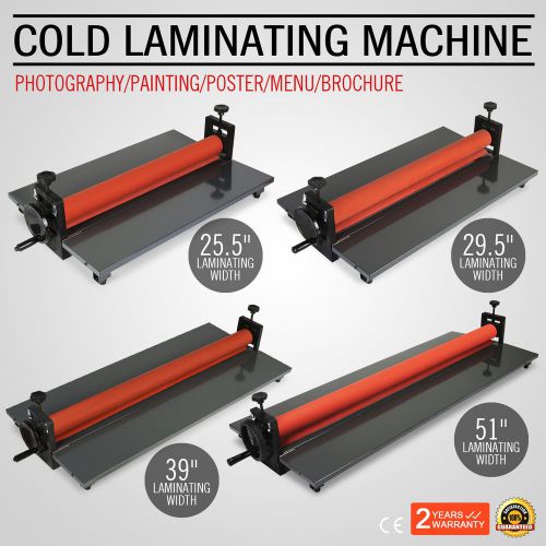 COLD LAMINATOR LAMINATING MACHINE 25.5&#034; ADHENSIVE FOLD-UP BRAND NEW NOVEL DESIGN