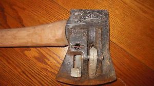 Vintage original chopper 1 splitting axe / firewood tool / original handle for sale