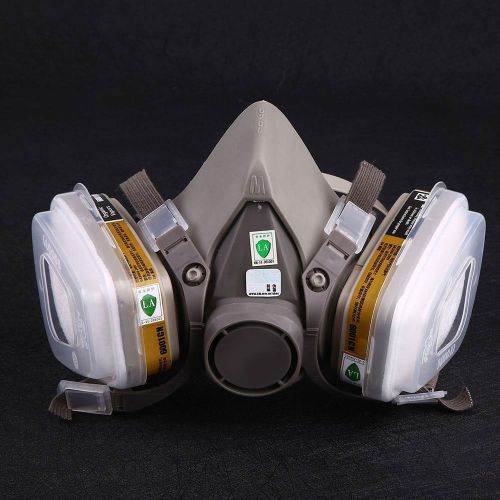 7-in-1 Half Face 6200 Mask Gas Filters Spraying Painting Washable Respirator