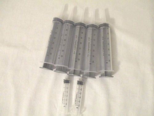 Monoject 35 mL &amp; 6 mL Plastic Syringes Tube Disposable Feeding Bolus