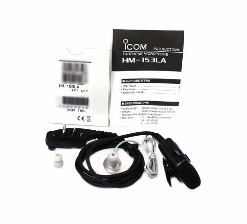 New icom hm-153la ear/mic for ic-f3031 ic-f4031 ic-f3033 ic-f4033 ic-f3036 for sale