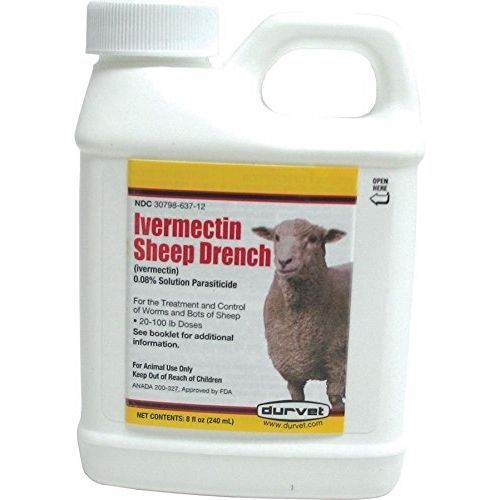Ivermectin Sheep Drench 8 Oz. Ounce Parasite Control Fda Approved Animal Care