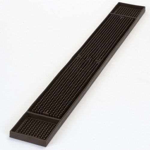 Thunder Group plastic bar mat 27 &#034; x 3.25&#034; - black. PLBM027BL