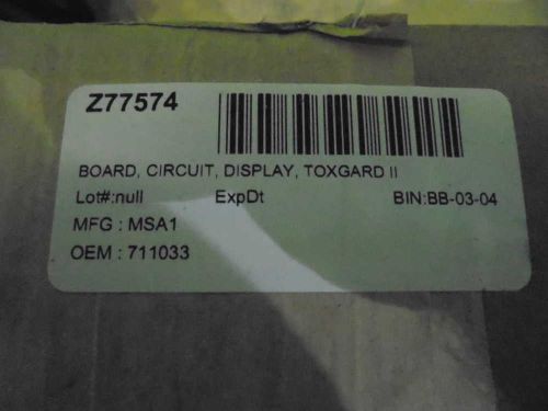 MSA 711033 CIRCUIT BOARD DISPLAY *NEW IN BOX*