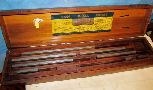 Vintage GAGE DoALL BLOCKS No. SPECIAL Set Metalworking w/Wood Box J134
