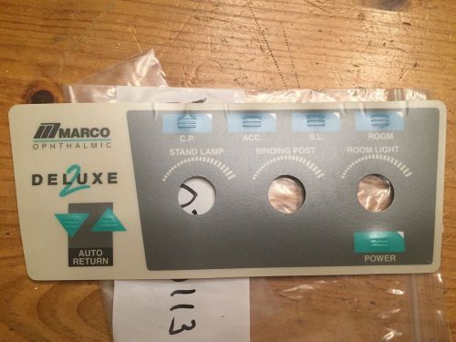 Marco Deluxe 2 Stand Console Overlay Replacement Touchpad Part# D2S-02-0113