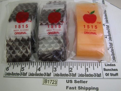 3 bags of 100 1.5&#034; x 1.5&#034; 2 mill plastic zip seal 2 hershey kisses 1 orange for sale
