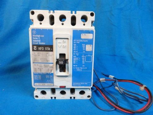 Westinghouse * circuit breaker * type hfd3050l * amp 50 * vac 600 * 3 pole for sale