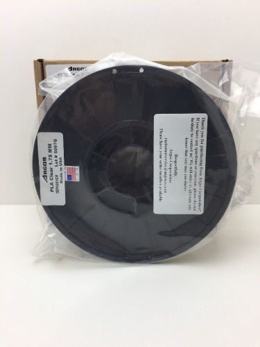 Argos 1.75mm pla clear natural made in the usa : 3d printer filament - 1kg for sale