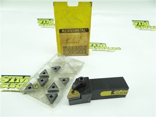 Nice kennametal stub length indexable tool holder dtjnrs 124 3/4&#034; shank +inserts for sale