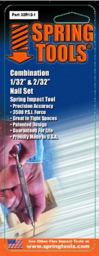 Springtools 32r12-1 1/32 to 2/32-inch combination nail set 1-pack for sale