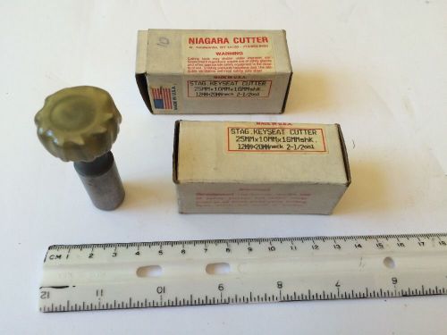 New Niagara Cutter Stag Key Seat Cutter- 25MMx10MMx16MM Shk 12MMx20MM Neck 2-1/2
