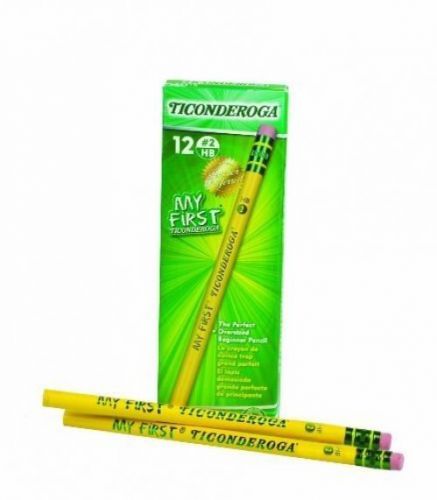 My first ticonderoga primary size #2 beginner pencils, yellow (33312) (144-pack) for sale