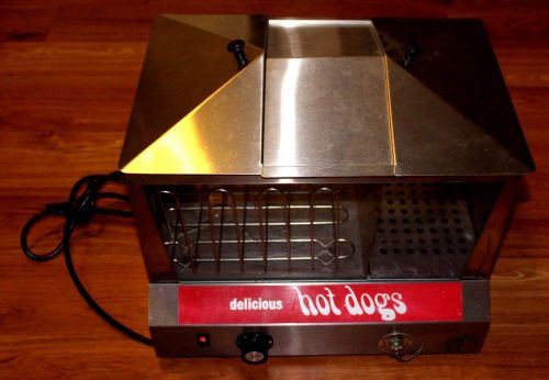 SUPER CLEAN STARR 35SS HOTDOG STEAMER &amp; BUN WARMER 130 DOGS 35 BUNS J40