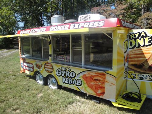 Spacious food trailer ( loaded ) with 3 lrg service windows for sale