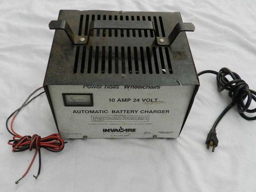 Invacare power rolls wheelchair battery charger 24v 10 amp model 3835-26 used for sale