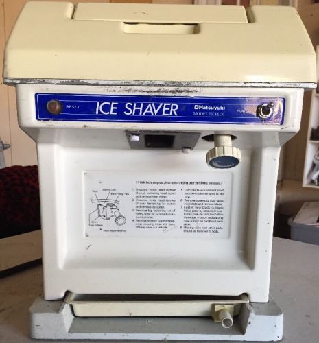 COMMERCIAL ICE SHAVER HATSUYUKI HC-8EDC CUBE SHAVED ICE 12 VOLT