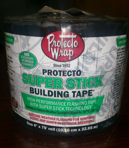 Super Stick Building Tape - 4&#034; x 75&#039; - NEW