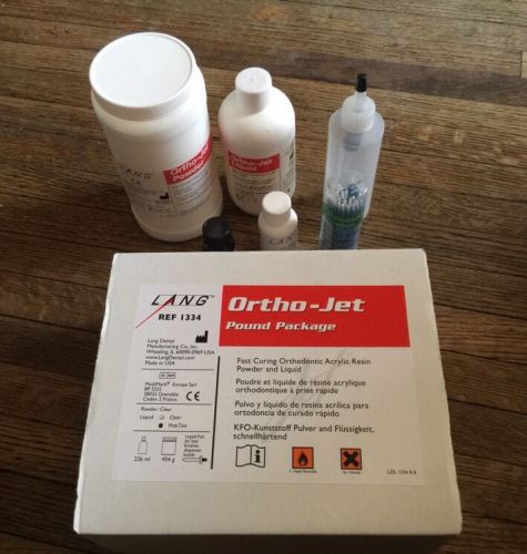 Lang Ortho-Jet Pound Package Pink-Tint Liquid Exp 10/17  Self Cure New
