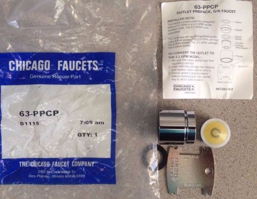 Chicago Faucets Aerator for Vandal Resistant Outlet Repair Part OEM G/N 63-PPCP