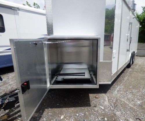 Concession trailer 8.5&#039; x 20&#039; white - food event catering for sale