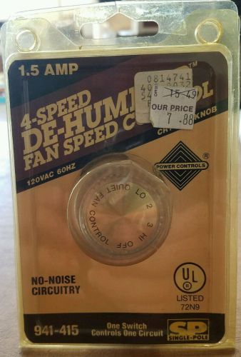 4 Speed Dehumidifier Fan Speed Control 1.5 Amp 941-415 NIP