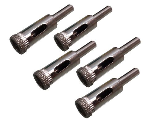 5pc of 18mm dia kit diamond hole saw drill bit ceramic tile marble glass for sale