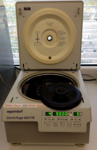 Perfect eppendorf 5417r refrigerated centrifuge w/ rotor f45-30-11 &amp; lid for sale