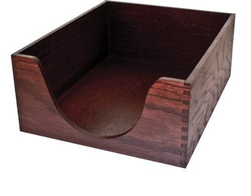 Carver Double Deep Wood Desk Tray, Letter Size, 13.25 x 11 x 5.25 Inches,