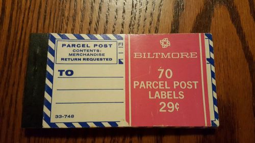Parcel Post Mailbox White And Blue  Labels Booklet Labels Biltmore