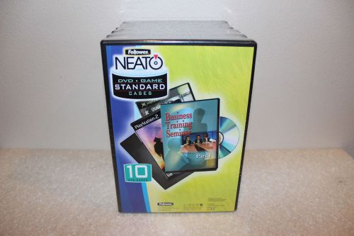 Neato DVD CD Disc Black Replacement Game Case Cases 10 Pack SALE FREE SHIPPING