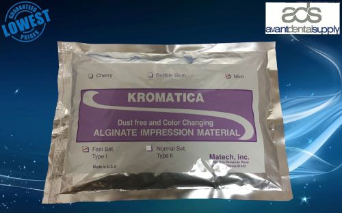 Alginate Kromatica Impression Material Fast Set MINT - 1LB Bag - 6 BAGS