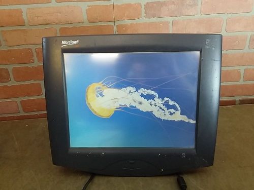 3M MicroTouch POS Charcoal Touchscreen Monitor (15&#034;) 41-81377-112 Power tested