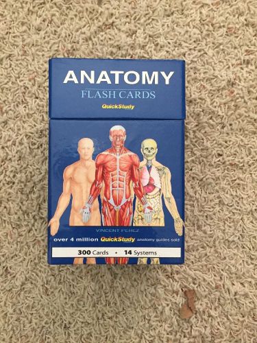 Quickstudy Anatomy Set Of 300 Flash Cards High School College Color Coding Body