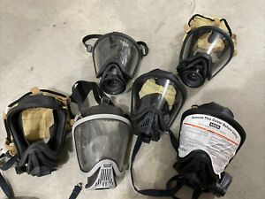 6 MSA Fire Mask Face Pieces Ultra Elite Small Medium Large