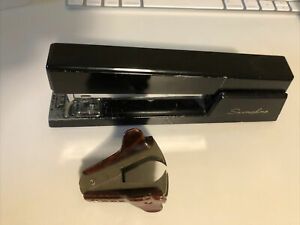 VTG Swingline Stapler Made In USA 7&#034; Black Retro + ACE staple remover