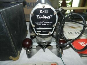 VTG  K-11 CUTAWL Cutting Machine Case Blades K11  Manuals Bulb