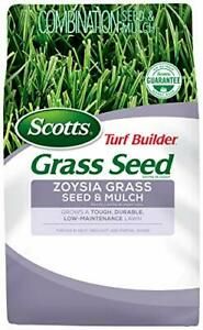 Scotts Turf Builder Grass Seed Zoysia Grass Seed and Mulch, 5 (Zoysia Grass)
