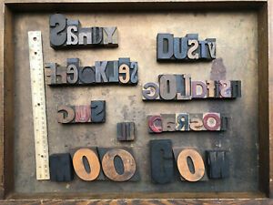 Special Order for diik-O - antique printers wood type words requested