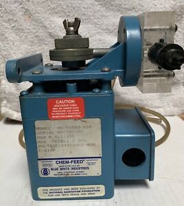 Blue White Chem-Feed Pump OEM P/N 50000-830 PSI 100 L 24V/60 HZ-45W