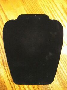 6 Black Velvet Necklace Display Easel with earring holes IOP NWT