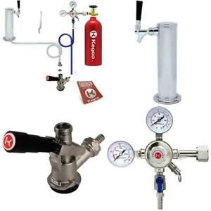 Kegco Bf Stck-5T Standard Tower Kegerator Conversion Kit With 5 Lb Co2 Tank, Sta