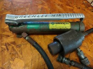 Greenlee 767A Hydraulic Hand Pump &amp; Knockout Punch Driver