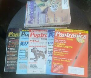 25 Issues POPTRONICS MAGAZINE 2001-2002 full years + Jan 2003 POPULAR ELECTRONIC