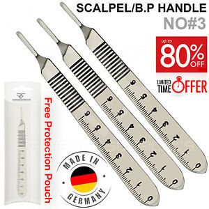 SCALPEL HANDLE #3 B.P HANDLE 3 WITH INCHES SCALE MARKING SURGICAL CUTTING TOOL