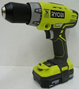 Ryobi One+ P214 18V Lithium-Ion Cordless 1/2-In. Hammer Drill with 18V Battery