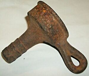 ANTIQUE VINTAGE CAST IRON LARD PRESS REPLACENT SPOUT MAKER UNKNOWN
