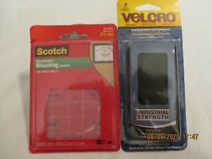 Velcro Strips and Mounting Squares Lot of TWO